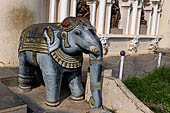 the old Royal Palace, in the middle of the old city, now a museum with a beautiful collection of Chola bronze sculptures. Thanjavur Tamil Nadu. 